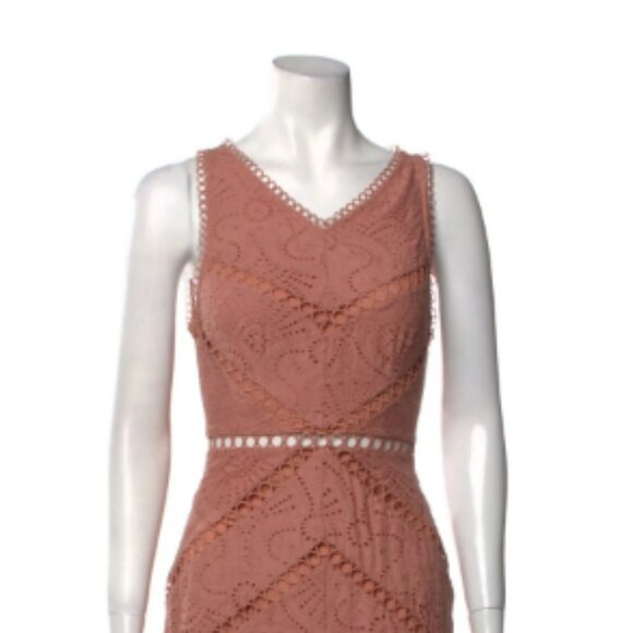 Zimmermann Pink Eyelet Dress - Picture 1 of 7